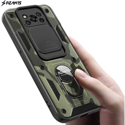 Rzants For Xiaomi POCO X3 NFC POCO X3 PRO Case Camouflage [Jungle tank] Shockproof Ring Casing Lens Protection Military Cover