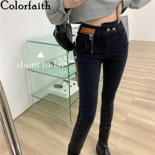 Женские зауженные джинсы Colorfaith China At AliExpress