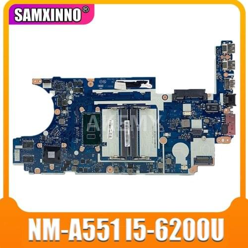 FRU 01EN170 BE460 NM-A551 Mainboard For Lenovo Thinkpad E460 14 inch Laptop motherboard i5-6200U CPU 2gb Graphics