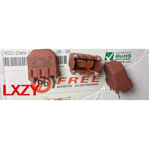Free Shipping 10PCS/lot 7446120027 WE-LF SV 2X27MH 400MA 0.4A W E Inline Common Mode Coil Inductor
