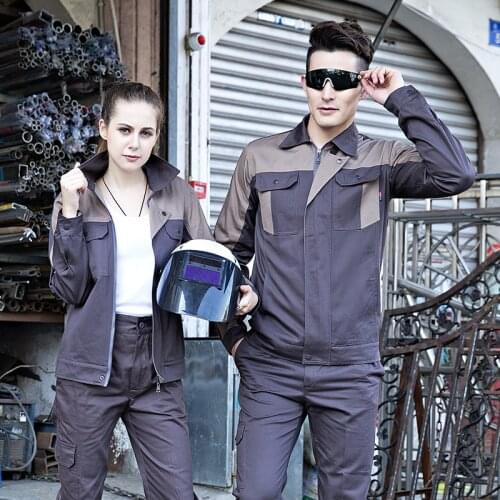 Cotton Welder suit Fashion work clothing Unisex jacket pants long sleeve wear resistant auto repair workshop uniform coveralls4X