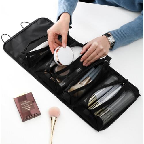 Multifunctional Cosmetic Bag Large-Capacity Toiletries Brush Lipstick Storage Pocket Household Organizing Supplies Accessories