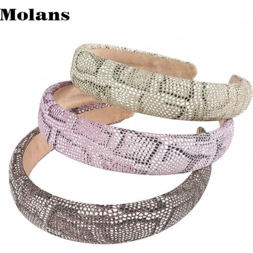 MOLANS New Snakeskin Pattern Headband Sexy Wild Headhoop Pattern Colorful Woman Hairband Hair Accessories