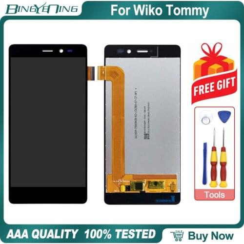 New Original For Wiko Tommy LCD&Touch screen Digitizer with frame display Screen module accessories Assembly Replacement Tools