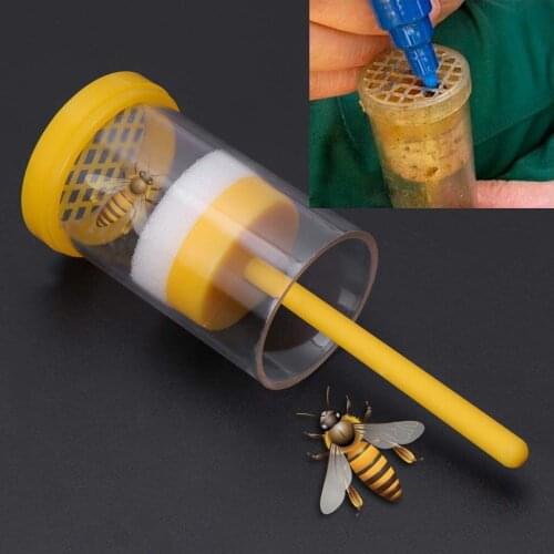 Bee Queen Marking Catcher One Handed Marker Bottle Plunger Plush Tool Beekeeper Tool Garden Beekeeper Queen Bee Catcher 20Jan22