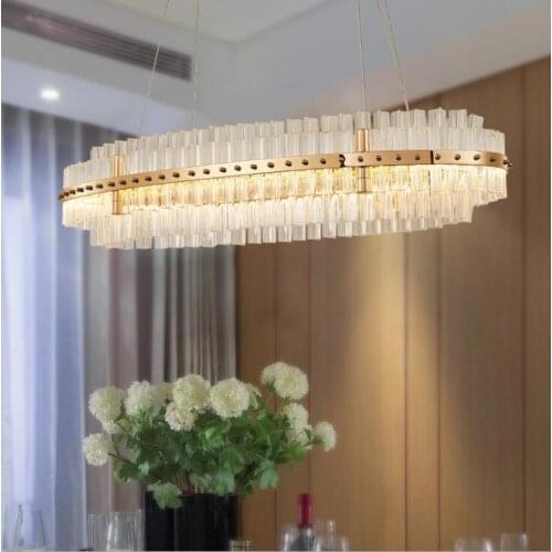 Postmodern light luxury chandelier transparent crystal lamp Jane European creative personality restaurant cafe model room LED