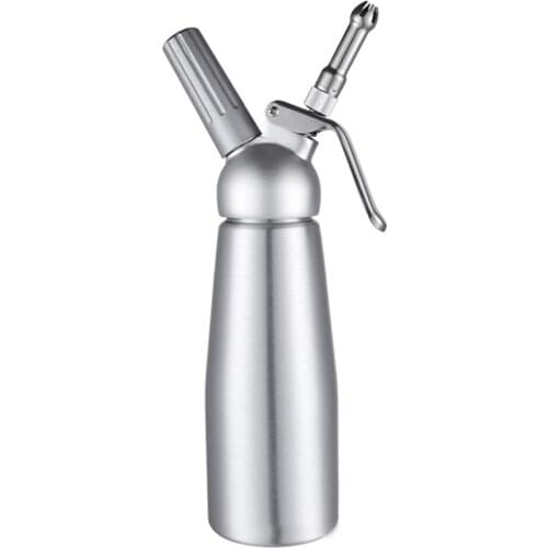 Professional Whipped Cream Dispenser Stainless Steel 500ML Capacity Canister Homemade Whipped Cream Maker