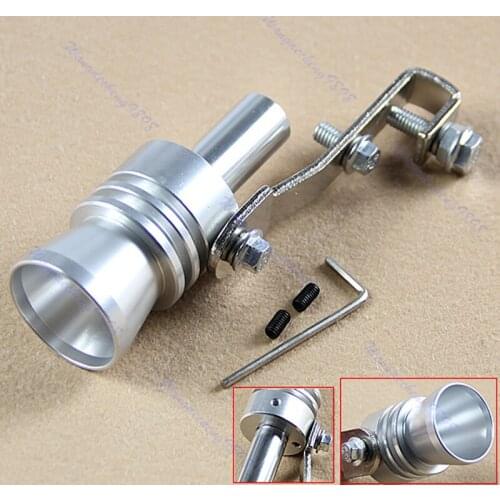 Size XL Turbo Sound Fake BlowOff Simulator Universal Car Exhaust Muffler Pipe Whistle Drop shipping
