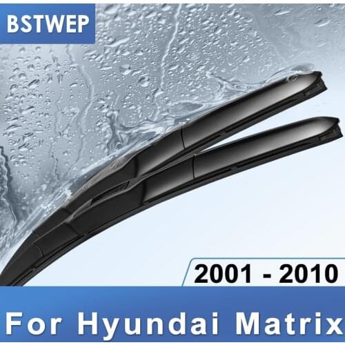 BSTWEP Hybrid Wiper Blades for Hyundai Matrix Fit Hook Arms 2001 2002 2003 2004 2005 2006 2007 2008 2009 2010