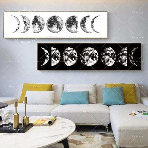 Embelish 1 Piece Tree On The Moon Landscape HD Print Canvas Oil Paintings For Living Room Home Decor Wall Pictures Modern Poster