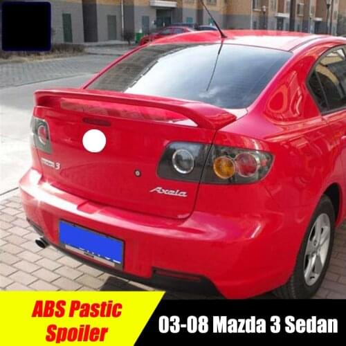 High Quality Primer/Painted Spoiler Wing For 2003-2008 Mazda 3 M3 Sedan OEM Factory Style