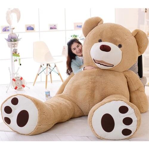 [Funny] 260cm Huge big America bear Stuffed animal teddy bear cover plush soft doll pillow cover ( without stuff ) baby toys