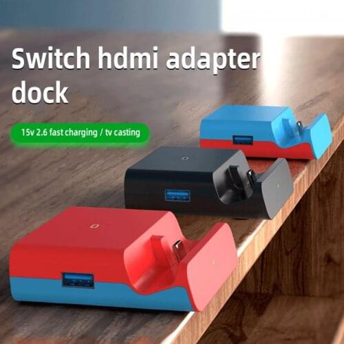 Charging Stand For Nintendo Switch Adapter Docking Station TV Converter Bracket Play Holder Mini Charging Dock Charger Base