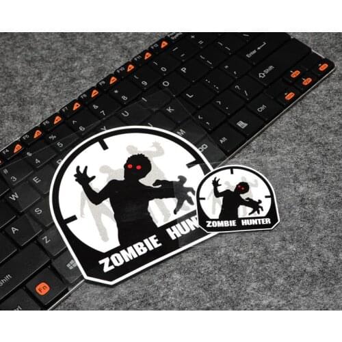 ZOMBIE hunter BIOHAZARD stickers funny reflective windshield decals reflective motorcycle car sticker decoration for bikes ATV