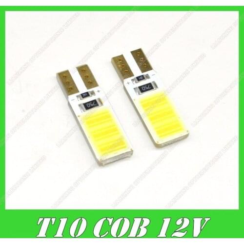 100PCS T10 led W5W COB W16W Car T10 COB Canbus Error Led car MotorcycleW5W 168 Wedge Door Instrument Side Bulb Lamp