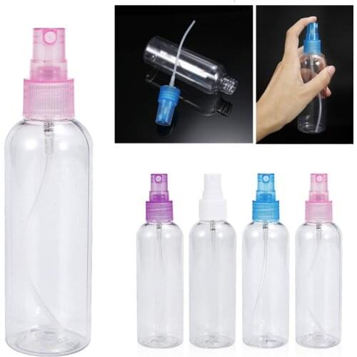 2pcs/set 100ml Handheld Portable Refillable Empty Clear Bottle Sample Pot Perfume Container Travel Atomizer Refillable Bottles