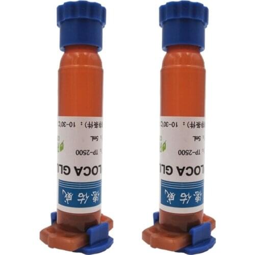2Pcs TP-2500 5ml Loca UV Glue Liquid Optical Clear Adhesive Glass Phone Sealant Screen Repairing Tool Repair