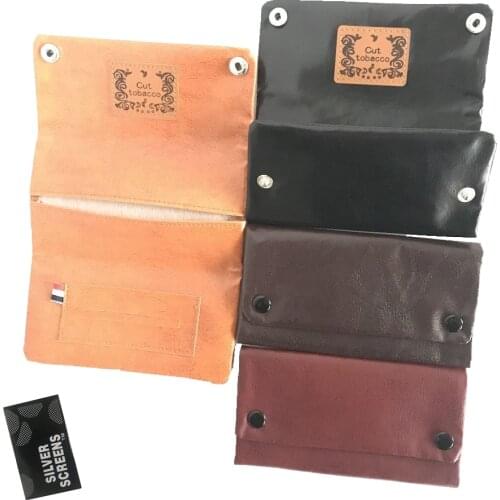 228*152 mm Bolso de cuero la PU para tabaco tubo rodante portátil tabaco estuche para con de tabaco accesorios 2020