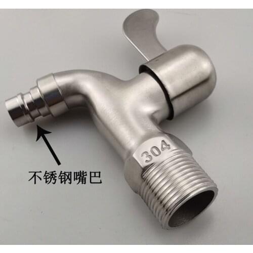 3/4" Stainless Steel Faucet Washing Machine Bathroom Basin Faucet Single Handle Kitchen Tap Faucet Water Kitchen Tap