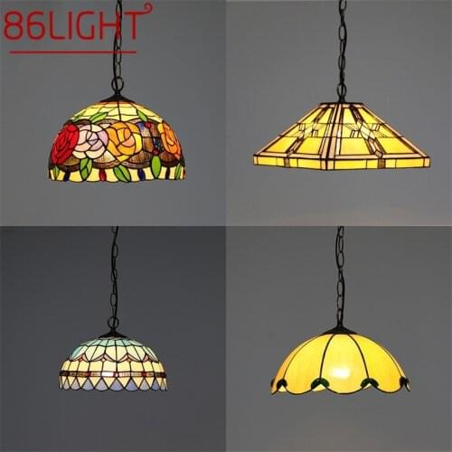 86LIGHT Tiffany Pendant Light Contemporary LED Creative Lamp Fixtures Decorative For Home