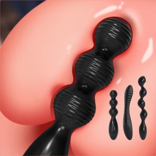 EXVOID Pussy Plug Anus Dilator Vagina Open Beads Butplug Anal Plug G Spot Massager Butt Plug Anal Toys for Woman Party Supplies