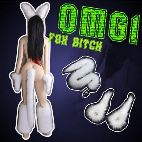 Adult Sex Toys Fox Suit SM Role Playing Anal Plug Silicon Tail For Men Women Lesbian Gay Couple sex toys