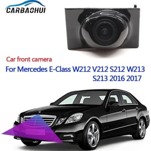 For Mercedes-Benz E-Class (small sign) W212 V212 S212 W213 S213 2016 2017 Car front fence guard camera hd ccd