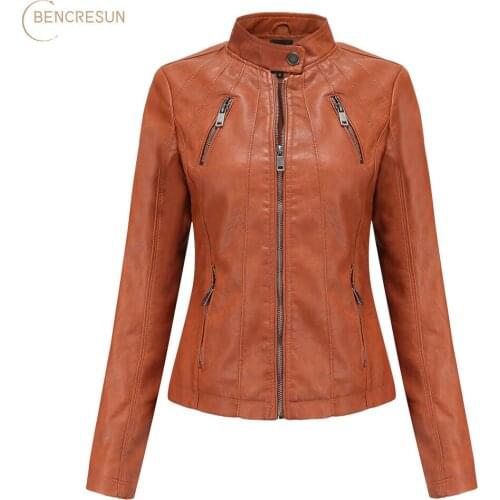 Bencresun Women's Leather Jackets