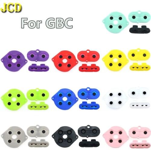 JCD 1Set Colorful Rubber Conductive Buttons A-B D-pad for Nintend GameBoy Color GBC Silicone Conductive Start Select Keypad
