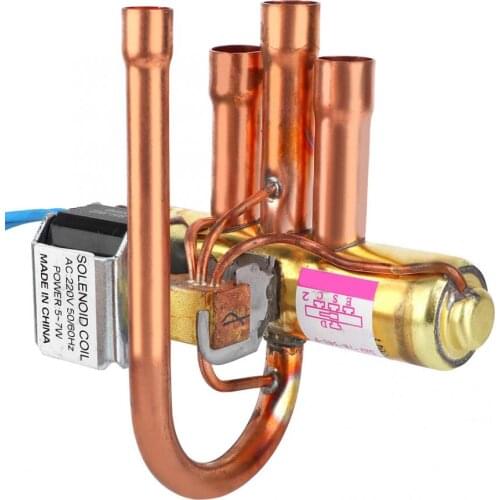 Air Conditioning Electromagnetic Four Way Reversing Valve Air Conditioner Hydraulic Valve Replacement Parts
