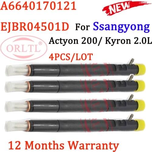 ORLTL Diesel EJBR04501D Common Rail Injector Nozzle OEM A6640170121 For Ssangyong Actyon Kyron D20DT Euro 4 5.0