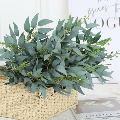 5 Branch Artifical Willow Twig Aritifcal Wicker Fashion Greenery Restaurant Home Creative Party Faux Garden Decoration
