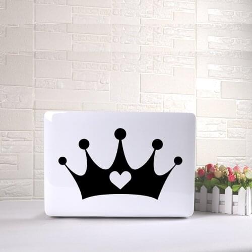 Beautiful Laptop Sticker Crown Art Pattern Vinyl Decal Laptop Stickers For Macbook Air Laptop skin decoration
