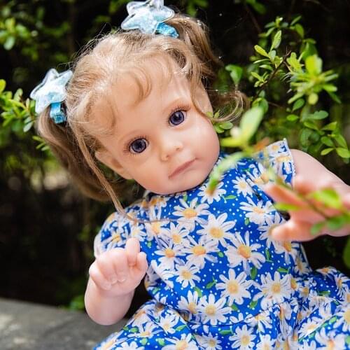 New 22" Lively princess Reborn Baby Dolls Soft Body Realistic Reborn Dolls For Children Play Toys Gifts