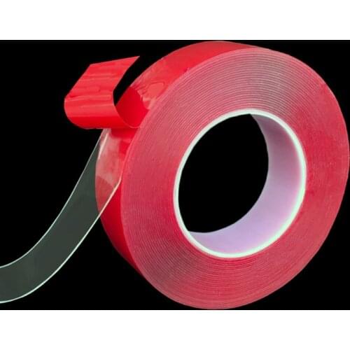 Stickers For Car styling stickers Red Transparent Silicone Double Sided Tape Stickers High Strength No Traces Adhesive