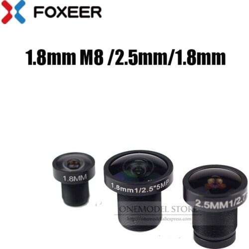 New 100% Original Foxeer Replacement Camera lens 1.7mm M8 Lens/5MP 1.8mm 2.5mm Wide Angle Lens for Arrow/Predator/Micro Camera