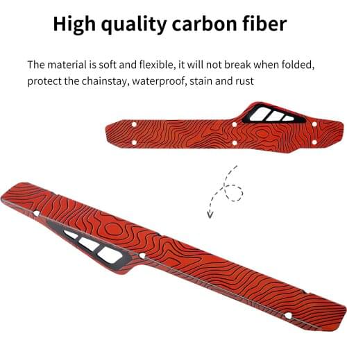 Plastic Bicycle Chain Protection Cycling Bike Frame Protector Chainstay Pad