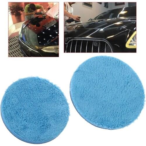 Car Microfiber Buff Sponge Polishing Plated Crystal Pad For Rotary DA Polishers