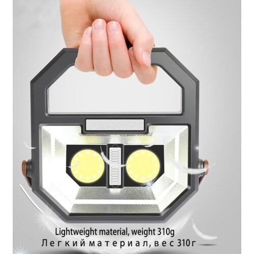 ZK20 LED Portable Lantern Search Light Camping Lamp Work Light Tent Light Handheld Flashlight USB Rechargeable Stand Car Repair