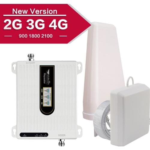 4g Cellular Amplifier Gsm Booster 2g 3g 4g Gsm Signal Repeater Mobile Phone Signal Amplifier Antenna 4g 900 1800 2100 Tri Band