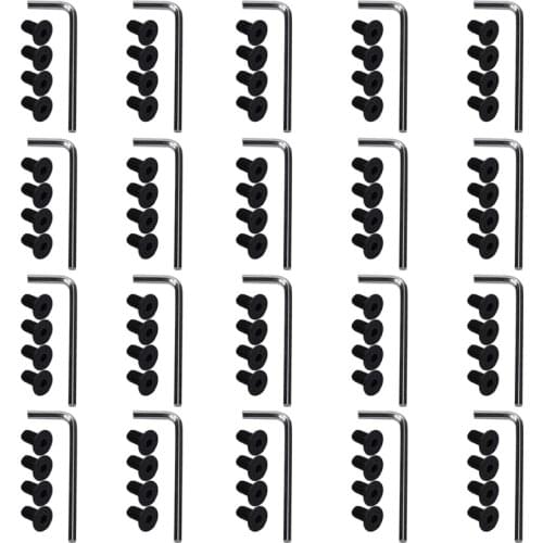 80Pcs Handlebar Front Fork Tube Screws with 20 x Hexagon Electric Scooter Replacement Parts for Xiaomi M365 Ninebot Es2