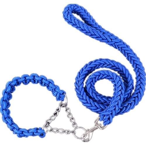 Eight-strand braided long dog leash nylon collars dog leash rope running chain for small medium large dogs traction rope pet