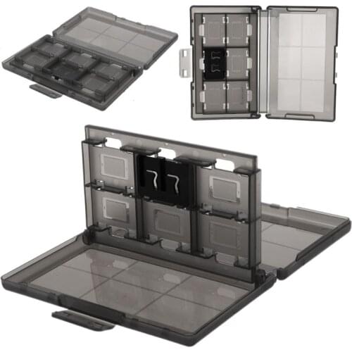 12+2 Slots Protective Case Game Memory Cards Cartridge Holder Storage Box Organizer Portable for Switch