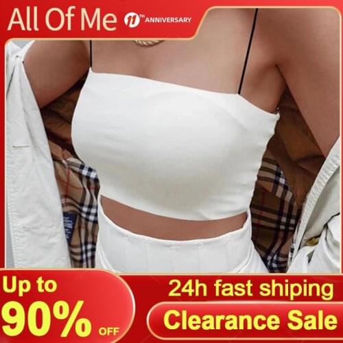 Sleeveles Women Tank Crop Tops for Female Lounge Camisole for Laides Femme Underwear Solid Color Sexy Lingerie Comfortable
