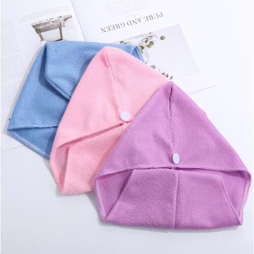 Microfiber Lady Hair Dry Towel Quick Drying Head Wrap Hat Makeup Cap Soft Absorbent Shower Magical Twist Turban Bath Accessories