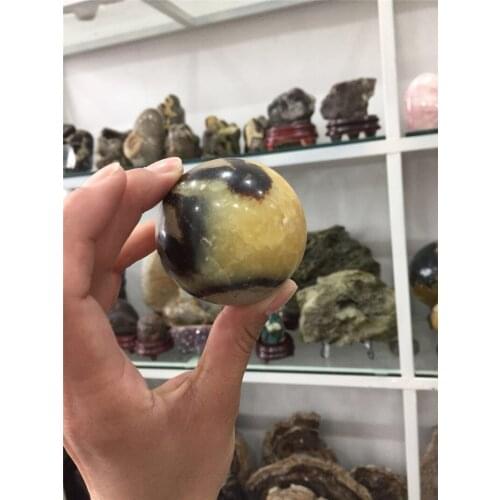 1 pcs hot sale 100% natural septarian crystal sphere reiki healing Madagascar dragon gemstone ball wholesale as gift