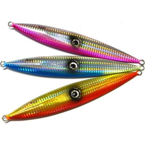 1PC Metal jig 19.5cm/250g Fish Speed Jig Jerkbait Saltwater Metal iron plate Jig hook Lure Fishing Lure Hard Lure Fishing Tools
