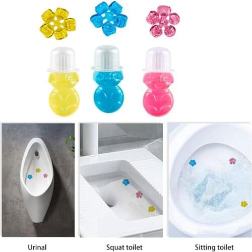 3pc Flower Aromatic Toilet Gel For Bathroom Supplies Toilet Deodorant Cleaner Fragrance Remove Odors Household Cleaning Chemical