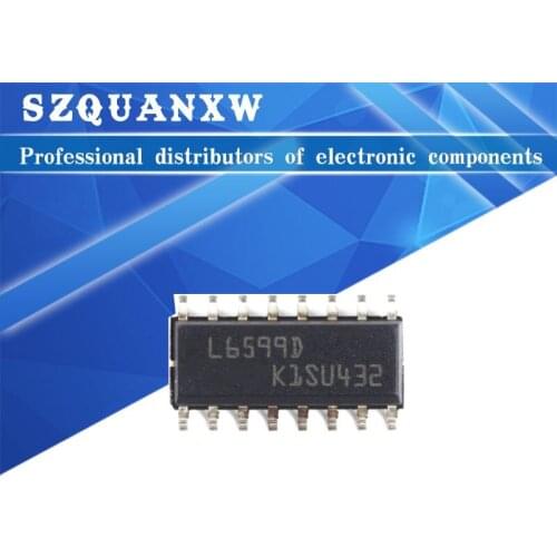 5pcs L6599DTR SOP16 L6599D SOP L6599 SMD L6599AD SOP-16 L6598D L6598 L6566B L6566 L6566BTR L6386D L6386 L6386ED L6386AD