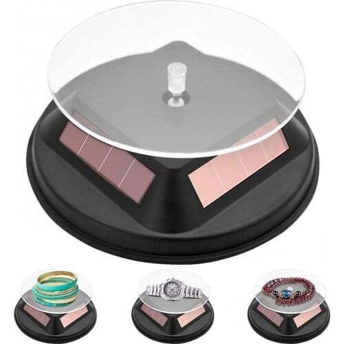 50% Hot Sales Solar Display Stand Turntable Rotating Showcase Collection Shelf for Phones Jewelry Cameras Watches
